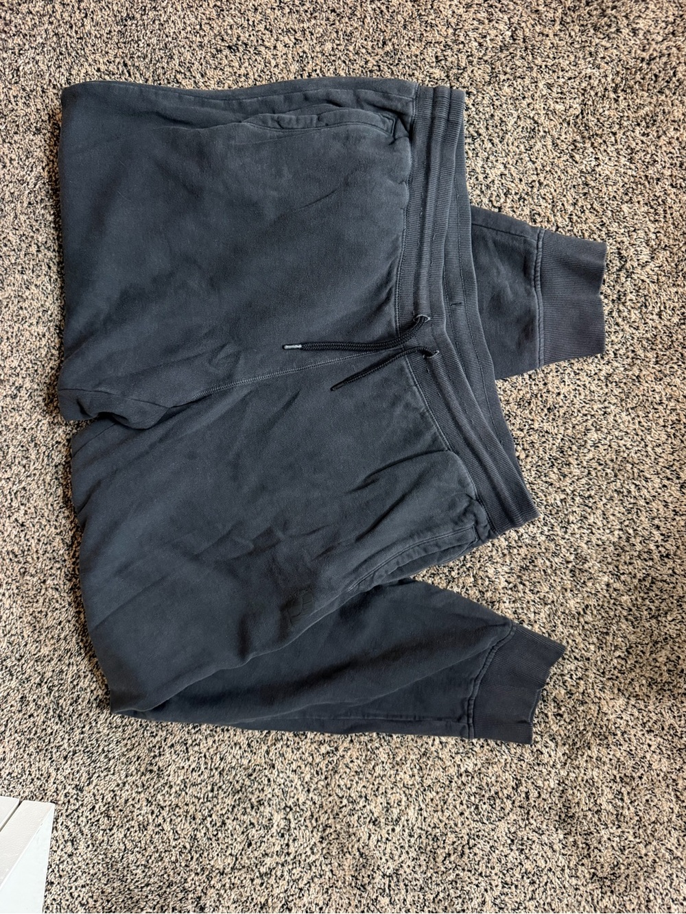 Black Drawstring Jogger Pants